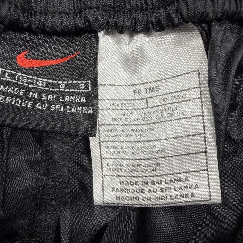 Nike‎ Track Pants Boys Youth Large 12-14 Straight Leg Pull On Athletic Black